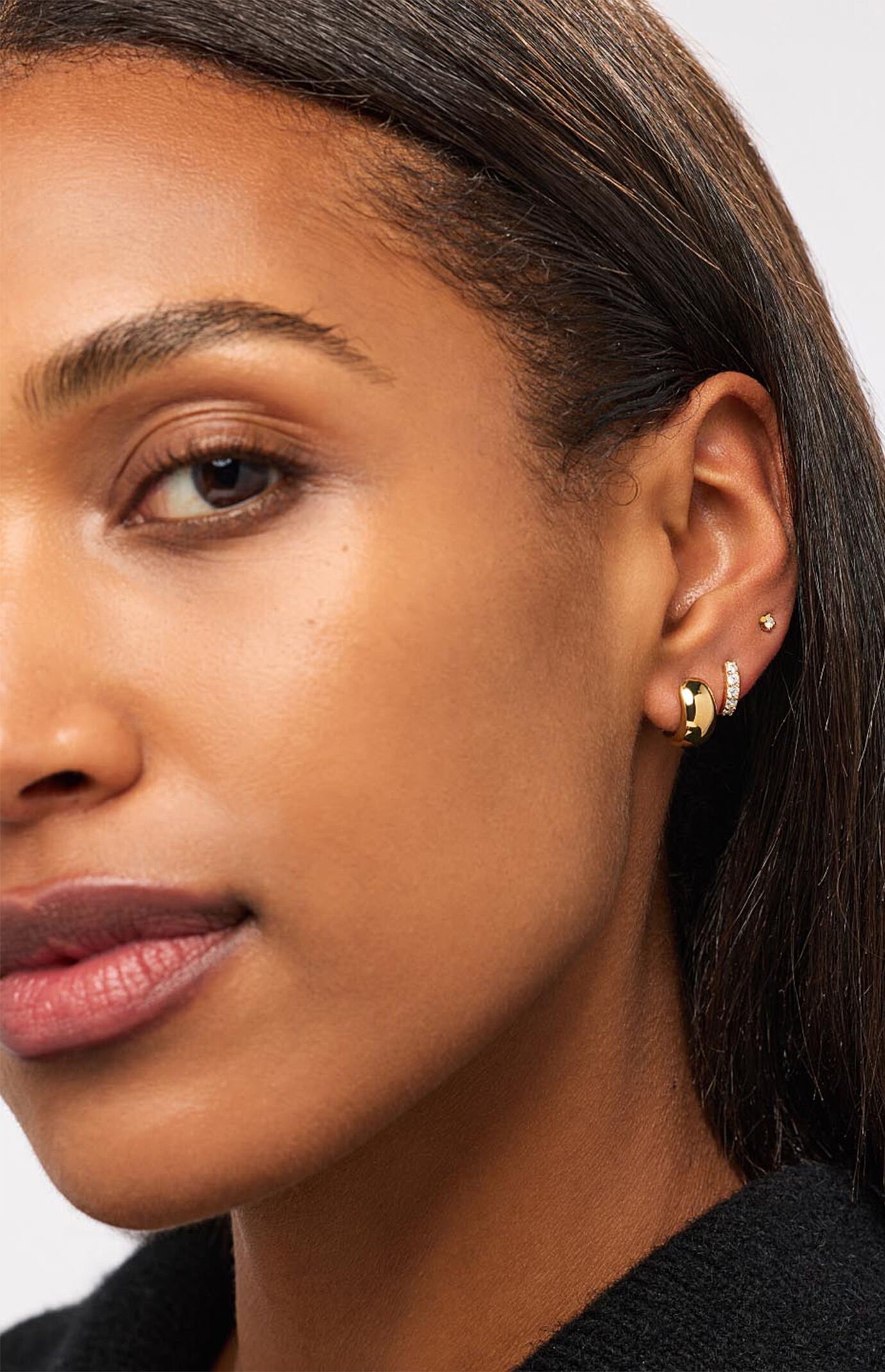 Ana Luisa Giulia Bold Gold Hoop Earrings