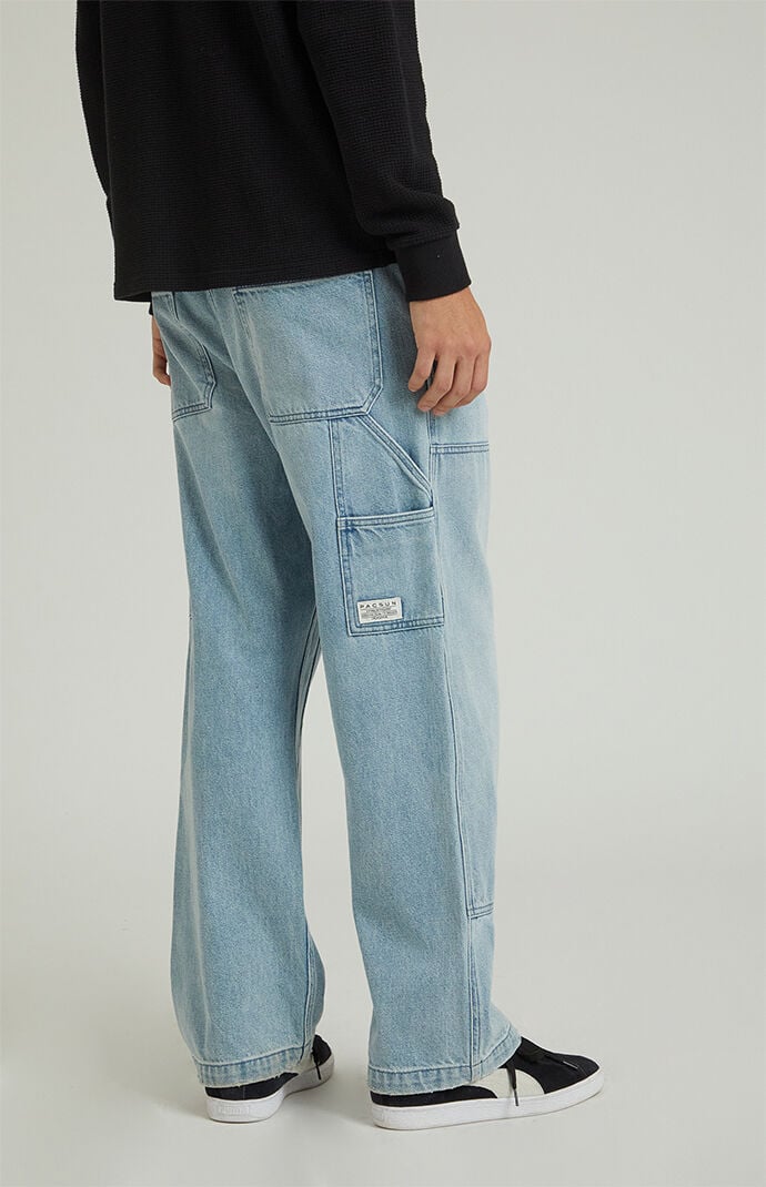 Pacsun Dylan Baggy Jeans Carpenter Light Blue