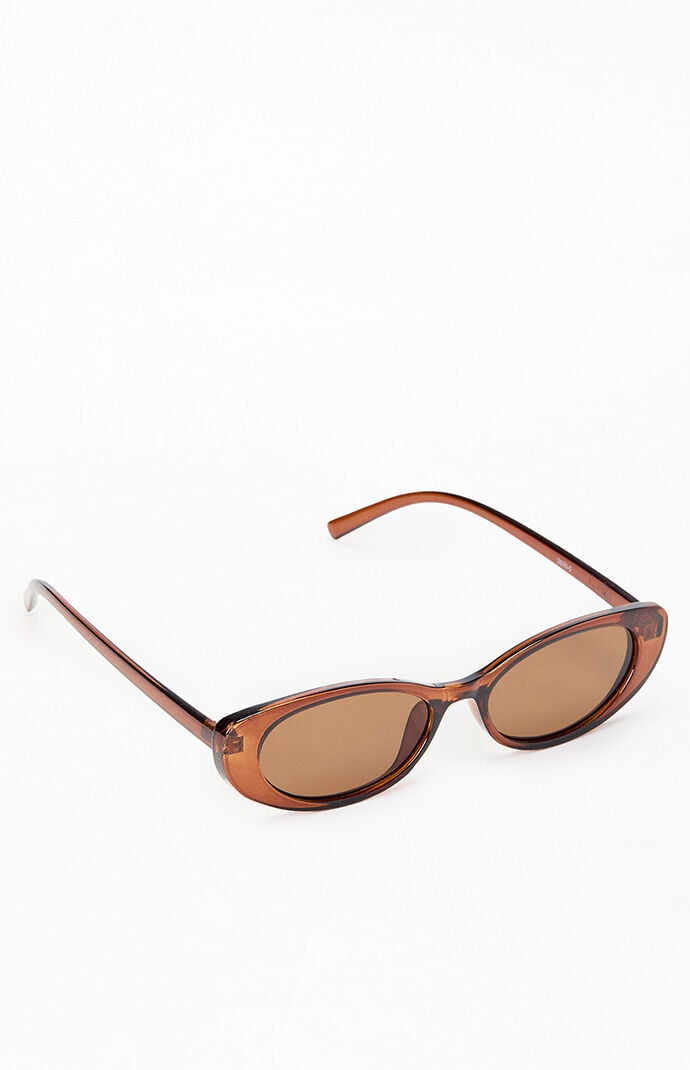 Pacsun Esme Plastic Oval Sunglasses