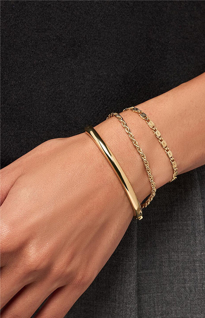 Ana Luisa Brynley Two-Tone Chain Bracelet