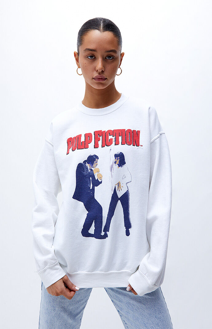 Pulp fiction top sweatshirt white