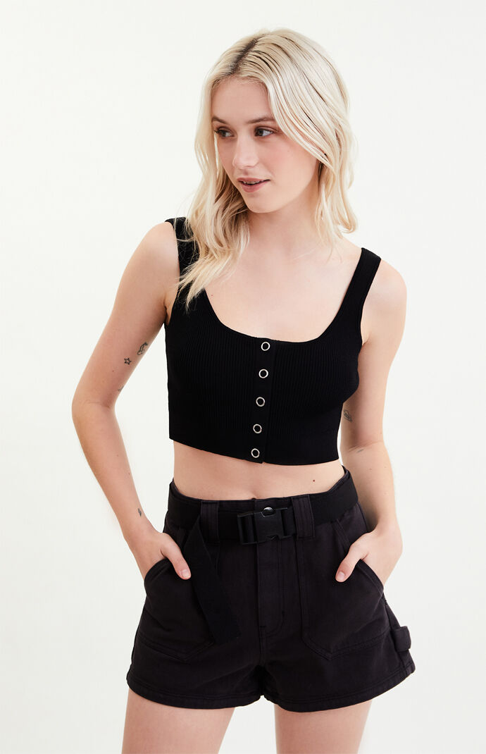 Snap Sweater Tank Top