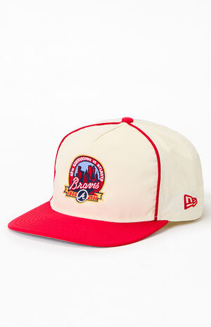 Atlanta Braves 40th Anniversary Nylon Snapback Hat image number 4