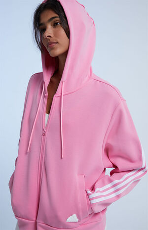 adidas Pink Full Zip Hoodie | PacSun