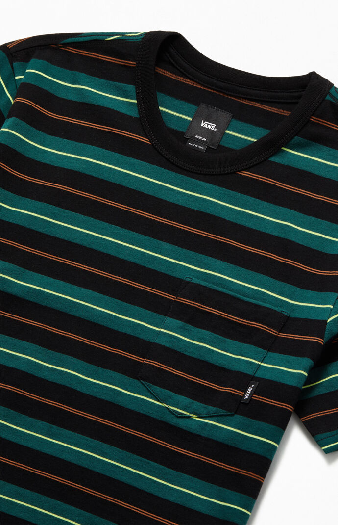 Green and black striped shirt Clearance