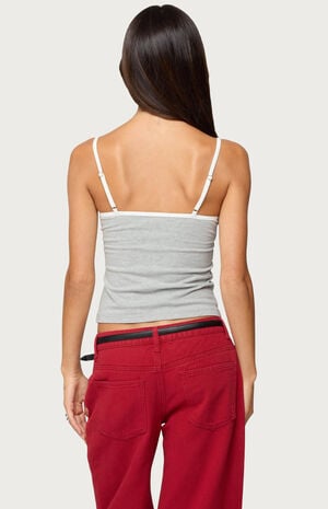 Rhoda Contrast Polka Dot Tank Top image number 3