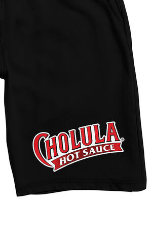 Cholula Hot Sauce Original Logo Lounge Sweat Shorts image number 2