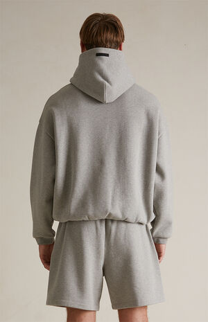 Dark Heather Oatmeal Fleece Hoodie image number 4