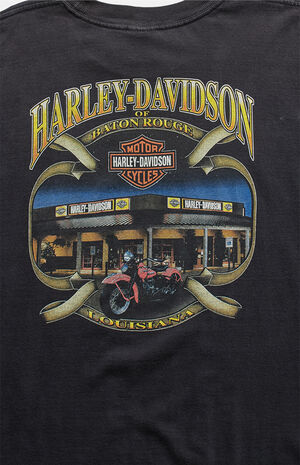 Black 2000s Harley Davidson Graphic T-Shirt image number 2