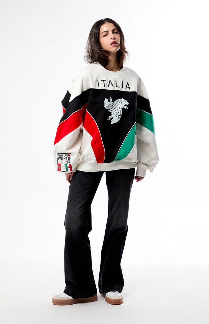 adidas Italia World Cup Crew Neck Oversized Sweatshirt