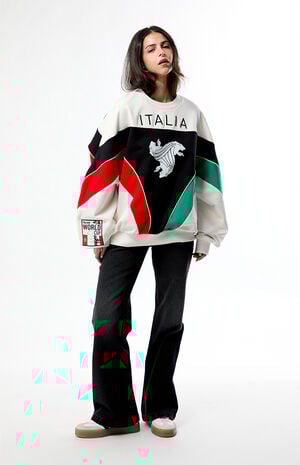 Italia World Cup Crew Neck Oversized Sweatshirt image number 5