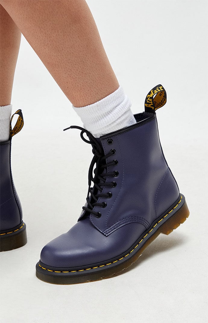 Doc martens navy smooth online