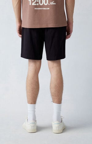 Black Twill Volley Shorts image number 3