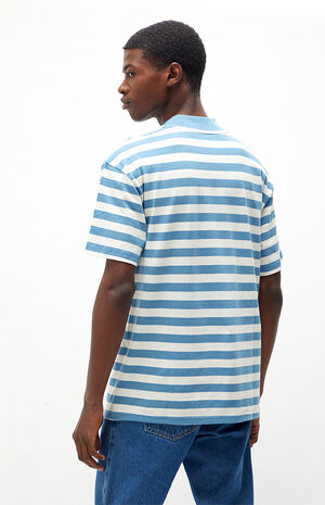Striped Mock Neck T-Shirt image number 4