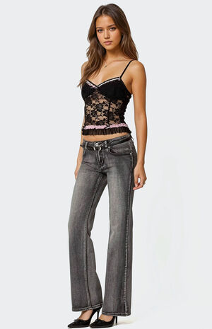 Ellen Sheer Lace Bra Top image number 2