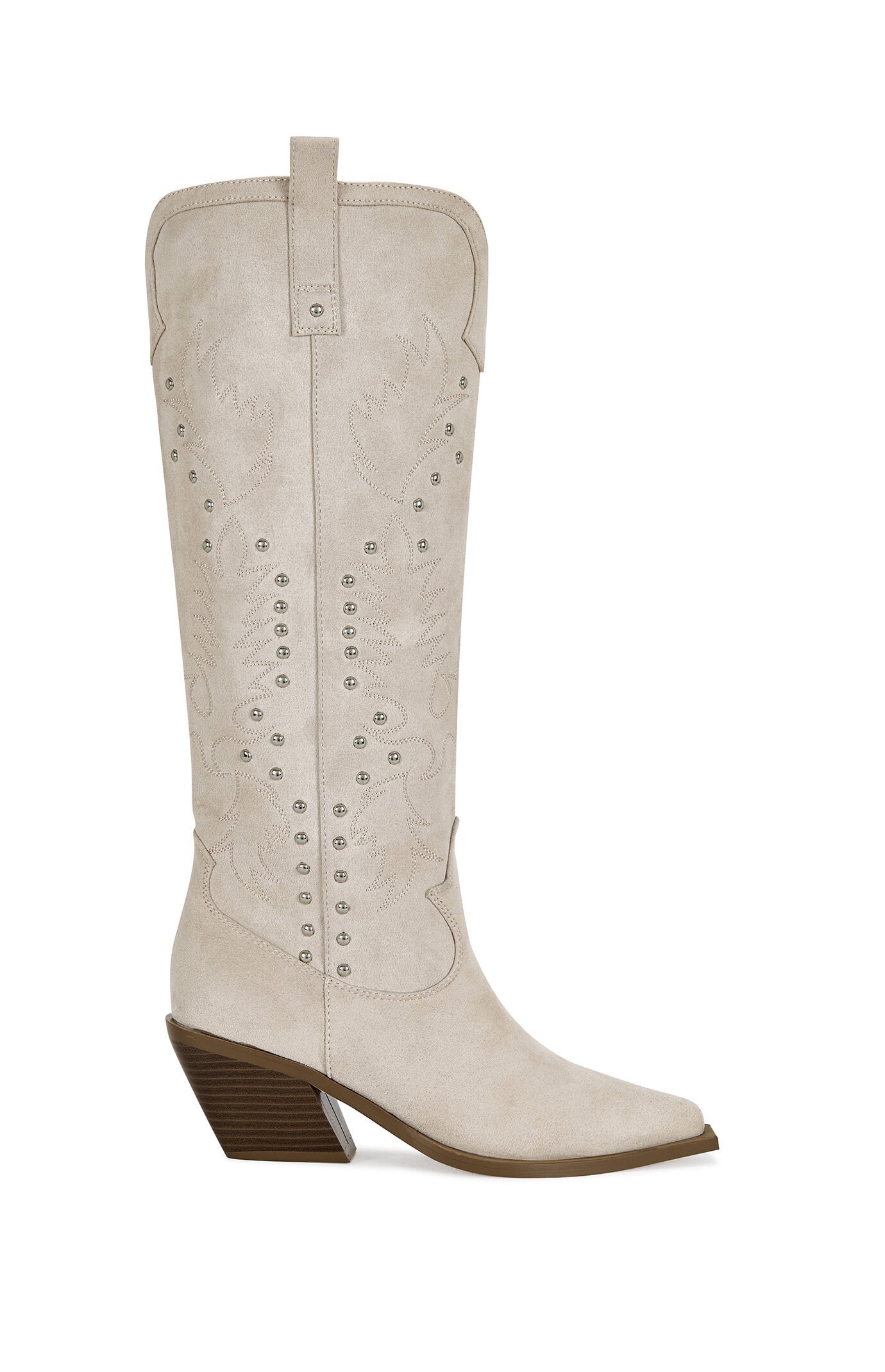 AZALEA WANG Beckett Ella Taupe Western Boots