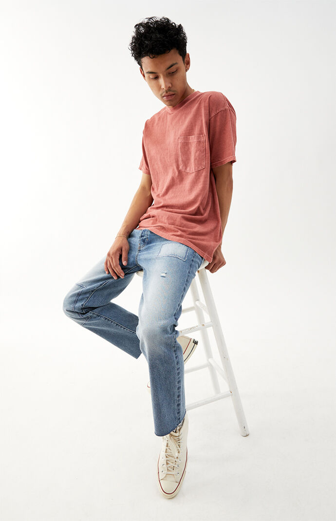 Red Vintage Wash Pocket T-Shirt