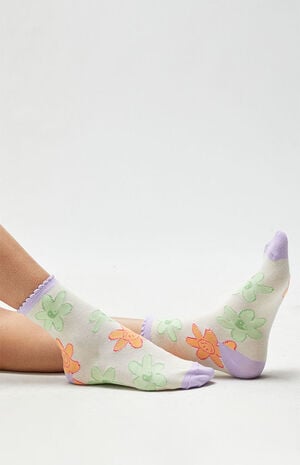 Happy Flower Blooming Socks image number 1