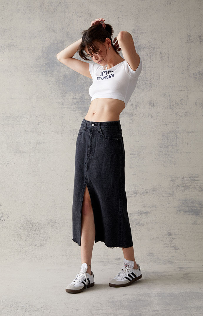 Black jean on sale skirt outfit viewer