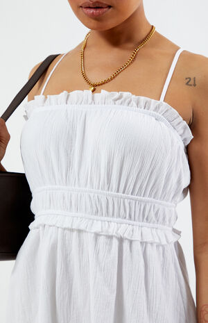 Textured Babydoll Mini Dress image number 1