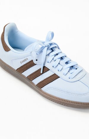 Women's Blue Samba OG Sneakers image number 6