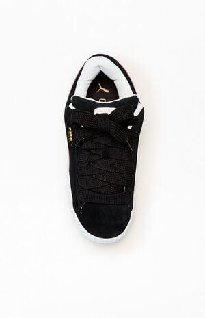 Women's Black & Pink Suede XL Sneakers image number 5