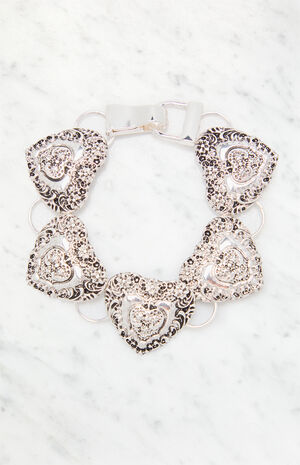 Etched Heart Bracelet image number 1