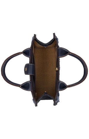 Denim Moto Frayed Tote Bag image number 6