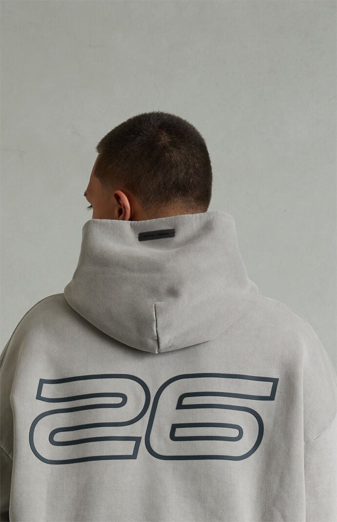 Fear of God ESSENTIALS Smoke Grey '90s Fleece Hoodie | Pacsun