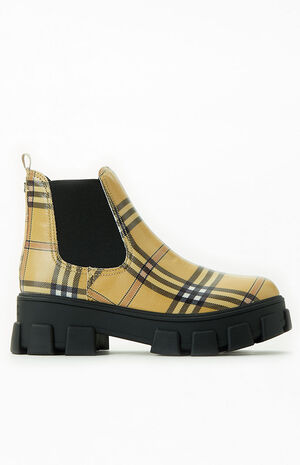 Women's Brown Plaid Darielle Boots image number 2