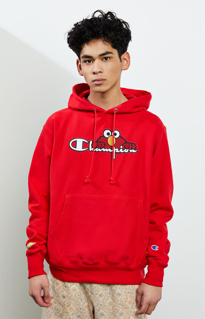 red champion hoodie pacsun