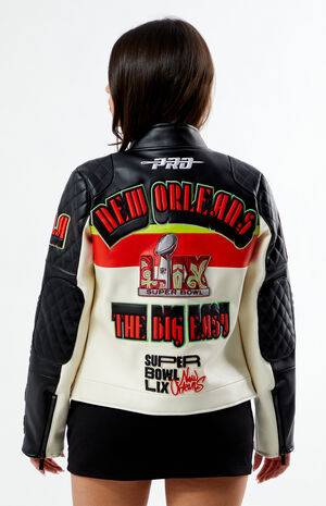 Super Bowl 59 Pinnacle Leather Jacket image number 4