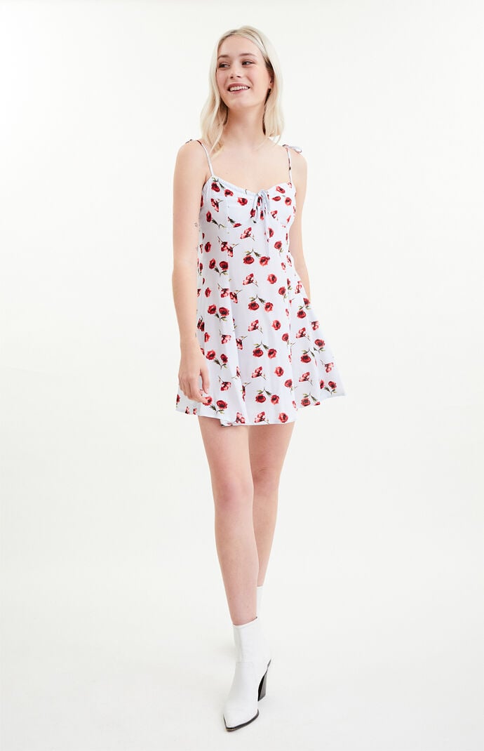 Blue Life White Sienna Corset Mini Dress PacSun