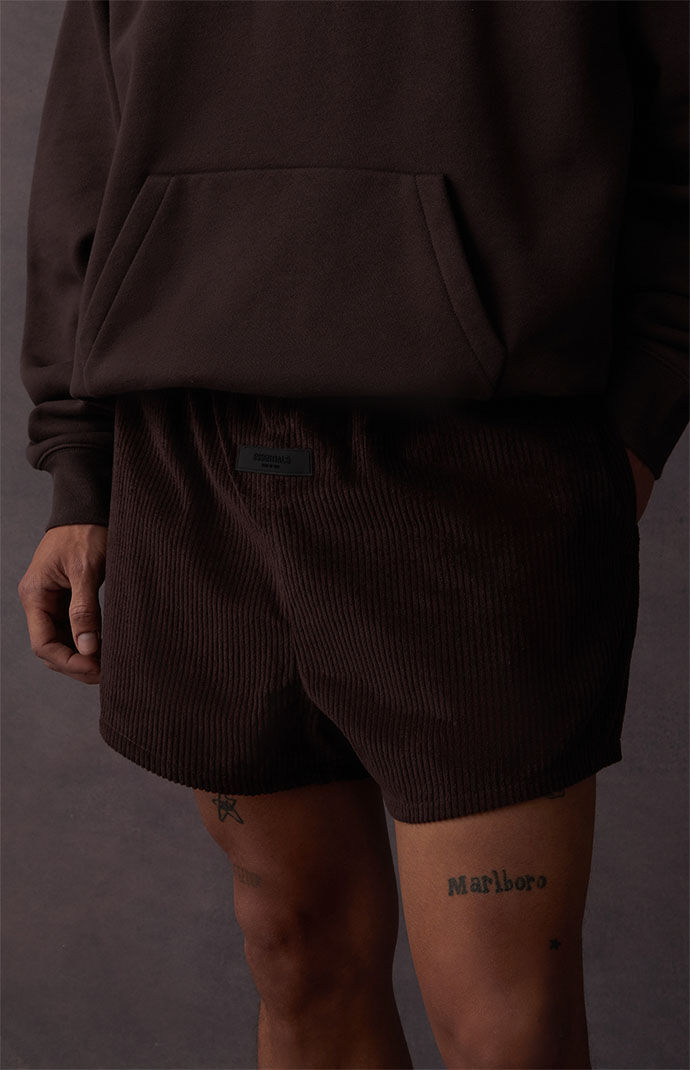 Fear of God Essentials Plum Corduroy Dock Shorts | PacSun