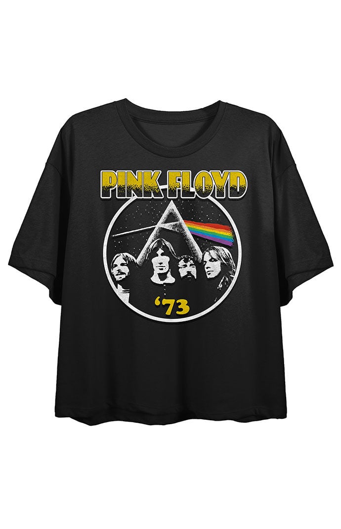 PacSun Pink Floyd Group Shot Cropped T-Shirt