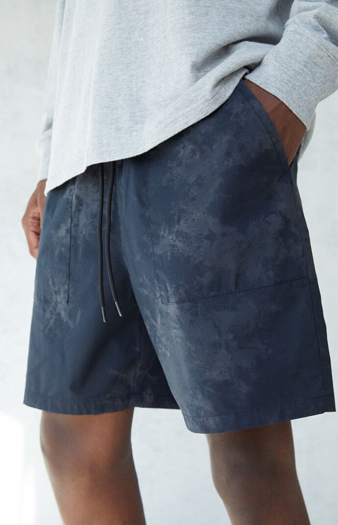 Chad Navy Tie-Dyed Shorts