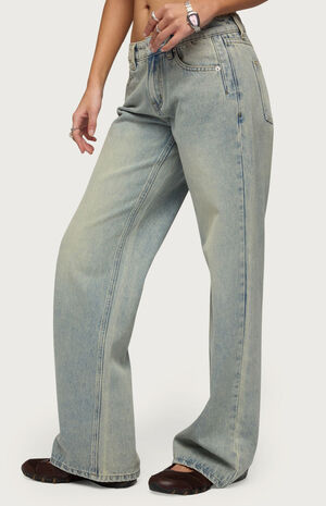Holly Low Rise Straight Leg Jeans image number 2