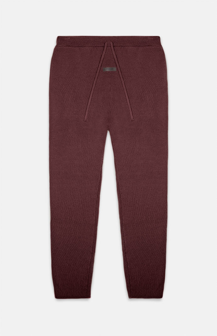 피어오브갓 에센셜 팬츠 Fear Of God Essentials Womens Plum Waffle Knit Lounge Pants