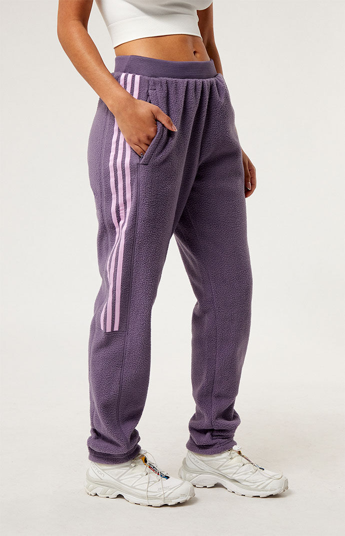 adidas Eco Violet Tiro Sherpa Fleece Sweatpants PacSun