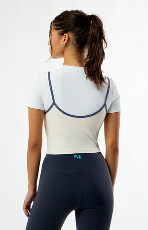 Active Short Sleeve Layered Top image number 4
