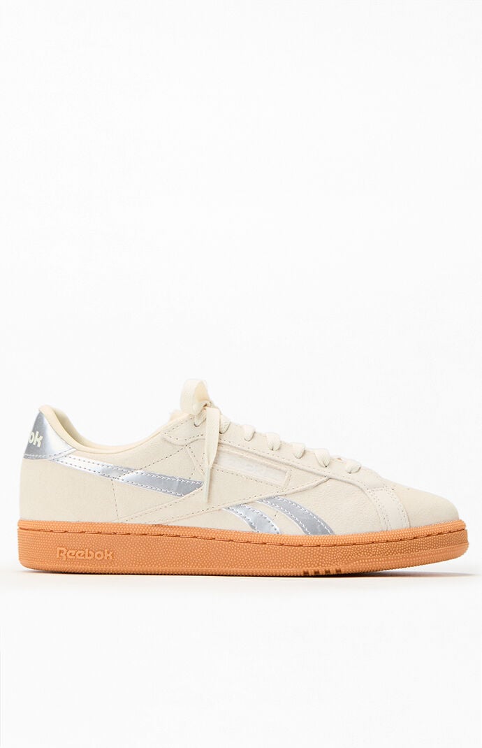 Reebok club c womens silver outlet