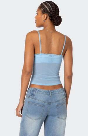 Elina Sheer Mesh Bra Top image number 5