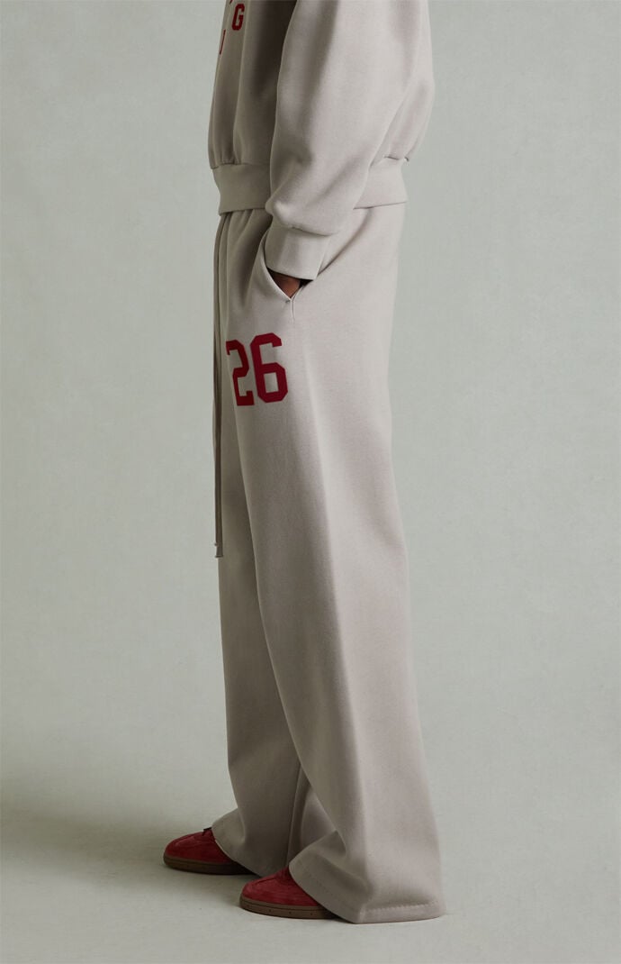 Fear of God ESSENTIALS Smoke Grey Lounge Fleece Baggy Sweatpants
