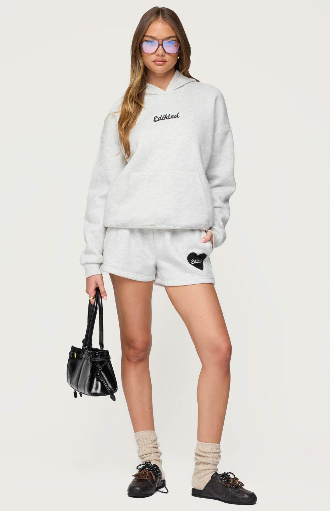 Edikted Big Love Sweat Shorts