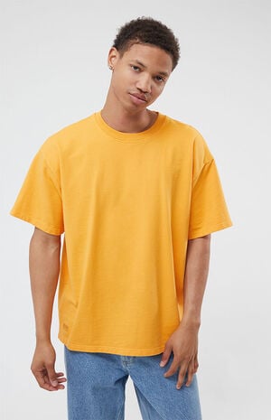Orange Oversized Terry T-Shirt