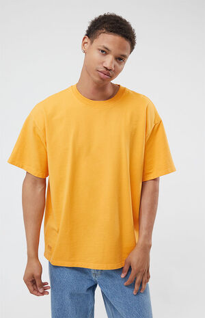Orange Oversized Terry T-Shirt image number 1
