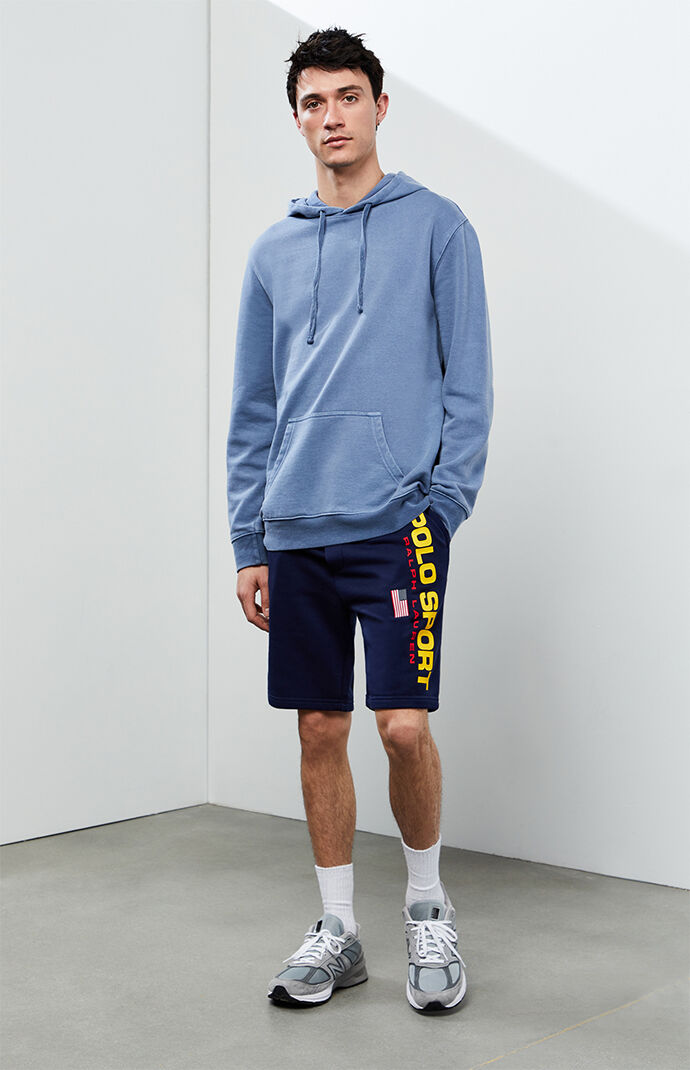Navy Sport Fleece Shorts