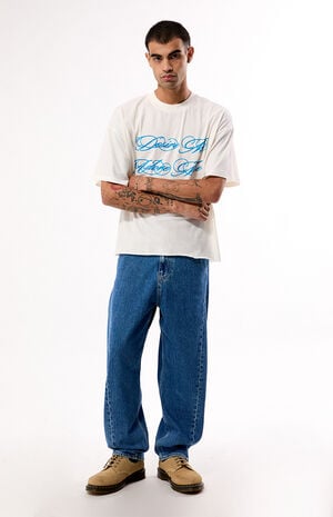 Dark Blue Ashton Barrel Jeans image number 4