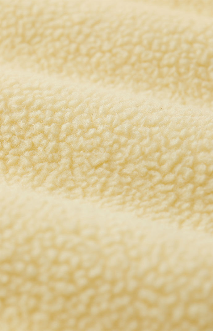 Fear of God ESSENTIALS Garden Yellow Polar Fleece Crew Neck Sweatshirt