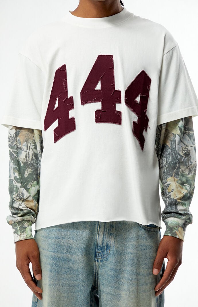 Pacsun 444 Camo Cropped 2fer Long Sleeve T-Shirt | PacSun